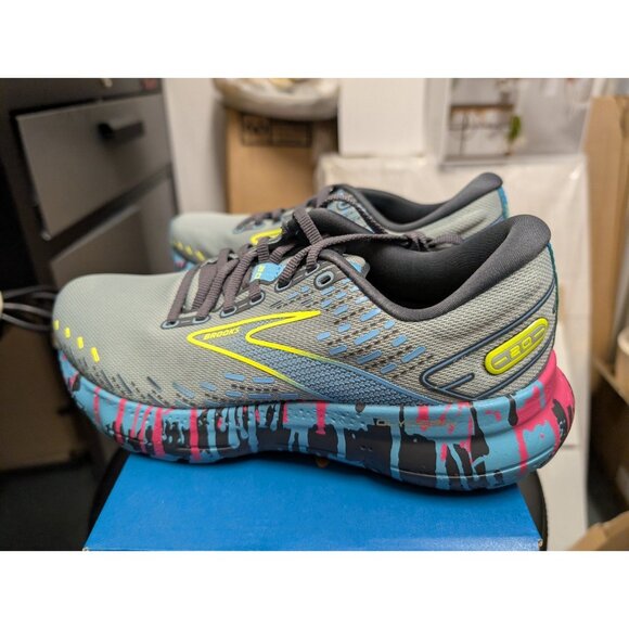 Brooks Glycerin GTS 20 Jadeite/Alaskan Blue/Ebony Running Shoes. SZ 8.5 - Picture 3 of 6